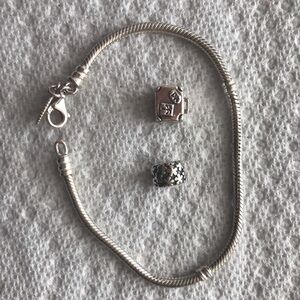 Bracelet charm and clip